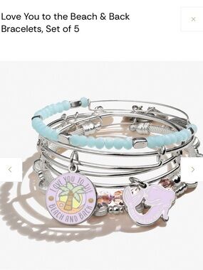 Alex and Ani love you to the beach and back set